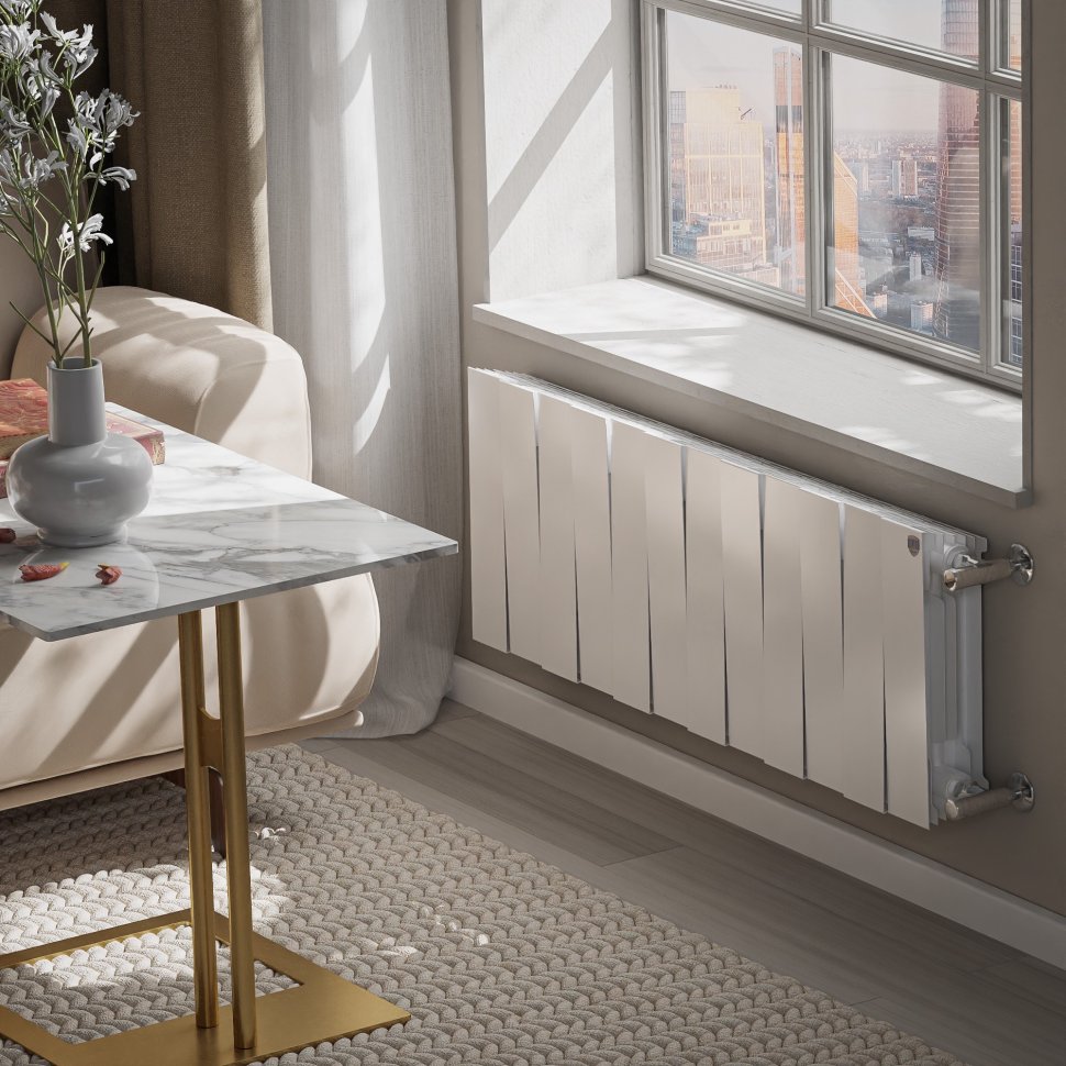Биметаллический радиатор отопления Royal Thermo PianoForte 300 белый 12 секций — фото 5
