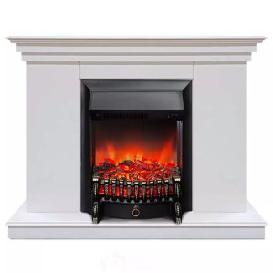 Каминокомплект Хорошие Камины Марс с очагом RealFlame Fobos Lux Black белый