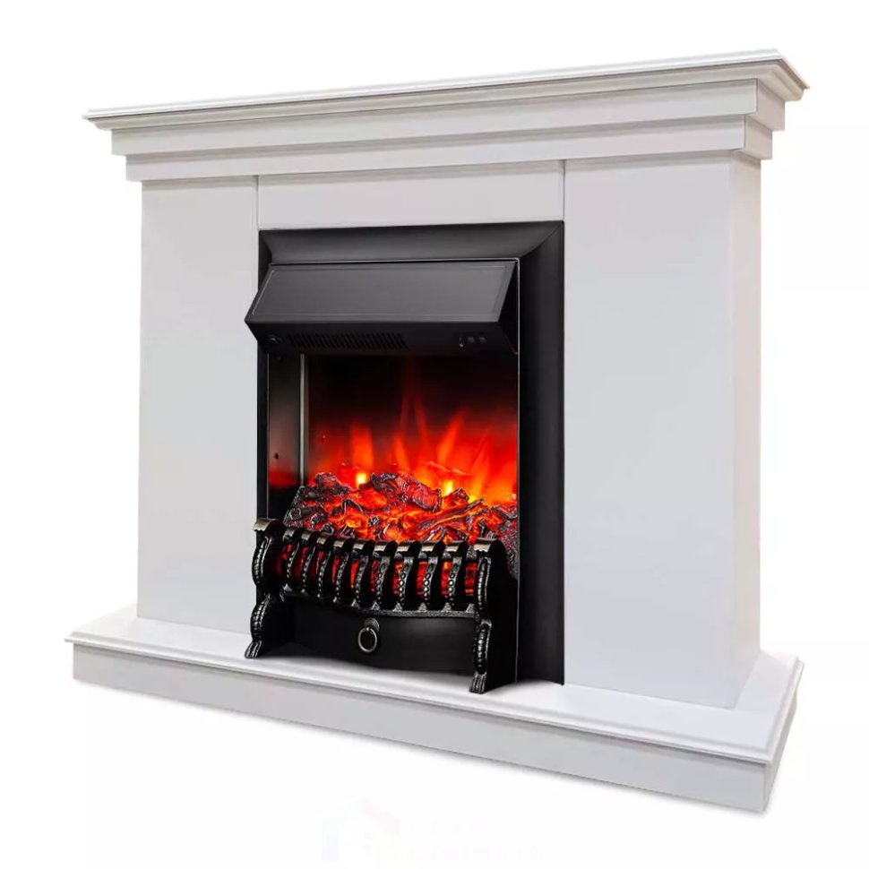 Каминокомплект Хорошие Камины Марс с очагом RealFlame Fobos Lux Black белый