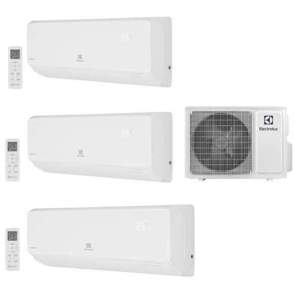 Мульти сплит-система на 3 комнаты 25+20+20 м2 Electrolux EACS/I-09+07+07 НMB/FMI-24-3/N8_ERP