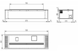 Биокамин автоматический Zefire Automatic 900
