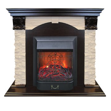 Каминокомплект RealFlame Dublin LUX STD/EUG DN с очагом Majestic s Lux Black/Brass
