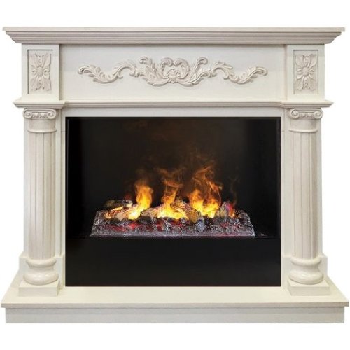 Каминокомплект RealFlame Silvia 26 WT 3D Cassette 630 + Black вставка