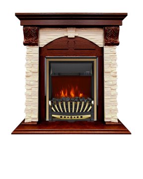 Каминокомплект Royal Flame Dublin (Разборный) с очагом Aspen Gold орех каньон/сланец
