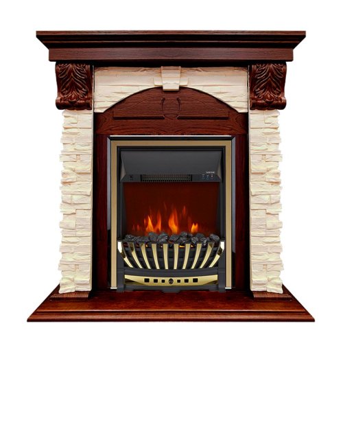 Каминокомплект Royal Flame Dublin (Разборный) с очагом Aspen Gold орех каньон/сланец — фото 1