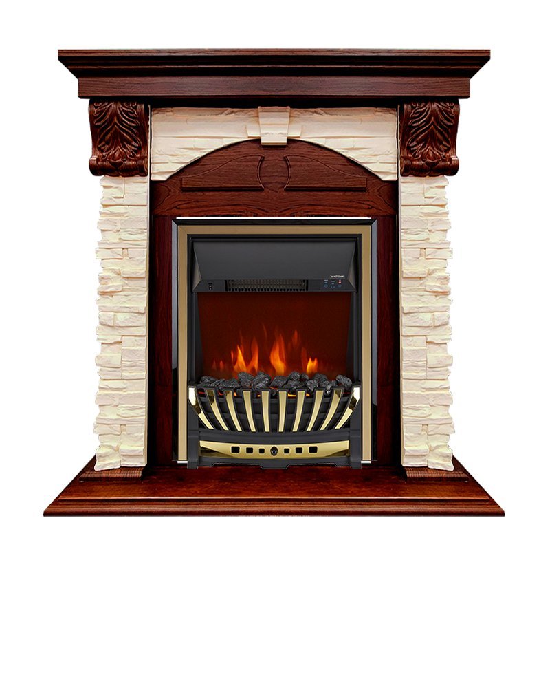 Каминокомплект Royal Flame Dublin (Разборный) с очагом Aspen Gold орех каньон/сланец — фото 1