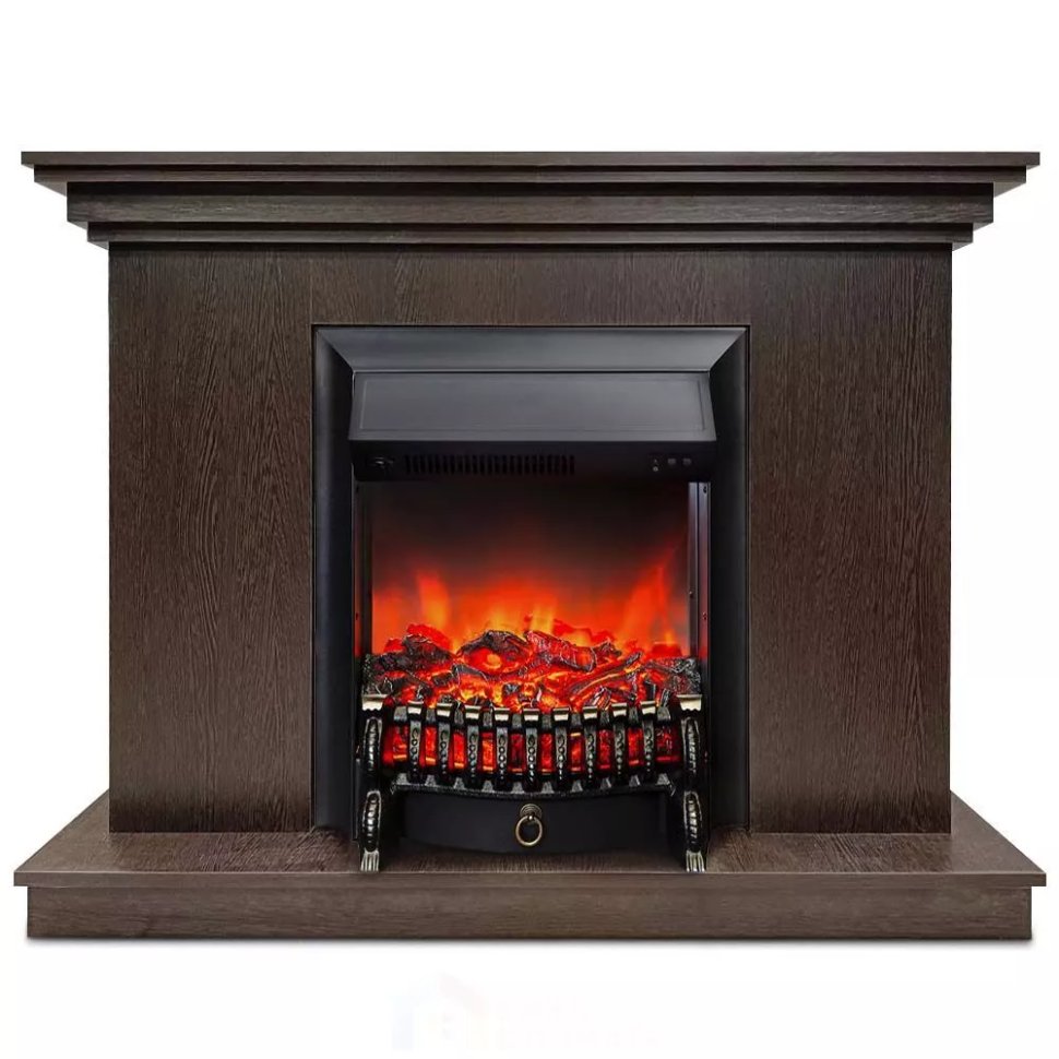 Каминокомплект Хорошие Камины Марс с очагом RealFlame Fobos Lux Black венге — фото 1