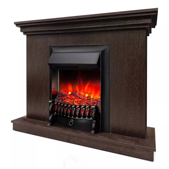 Изображение товара Электрокамин Хорошие Камины Марс с очагом RealFlame Fobos Lux Black венге 110 см