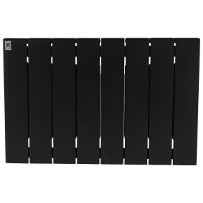 Биметаллический радиатор отопления Rifar Supremo 350 боковое подключение 8 секций антрацит