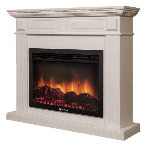 Каминокомплект Firelight Bianco 30 с очагом Electrolux EFP/P-3020LS N шпон беленый дуб — фото 2