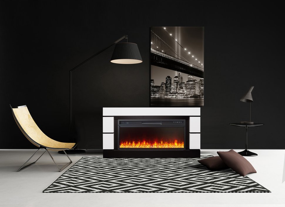 Каминокомплект Royal Flame Modern 42 (Разборный) с очагом Vision 42 LED белый с черным — фото 5