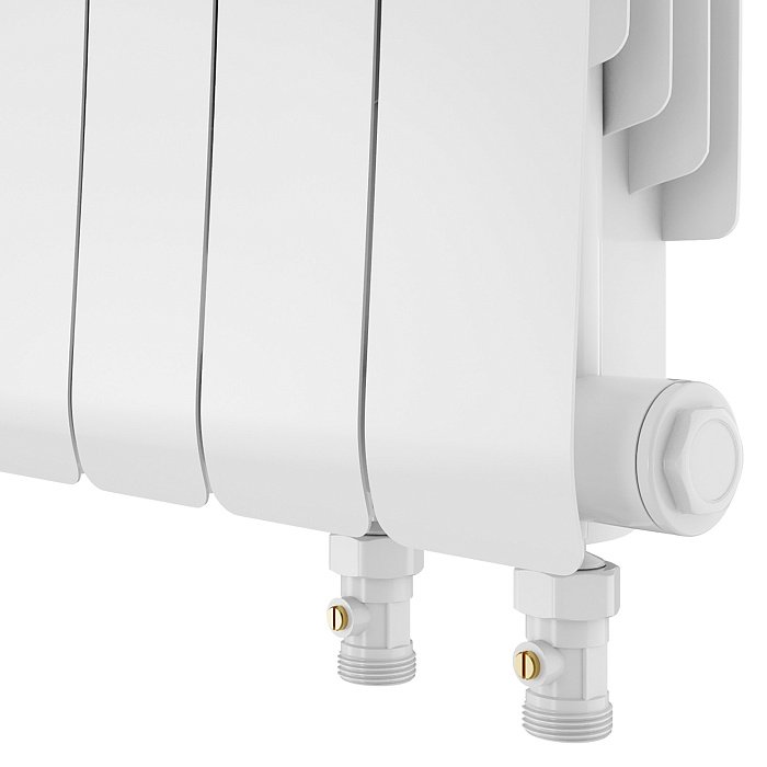 Биметаллический радиатор отопления Royal Thermo Infinity 300 Bianco Traffico VR80 10 секций — фото 4