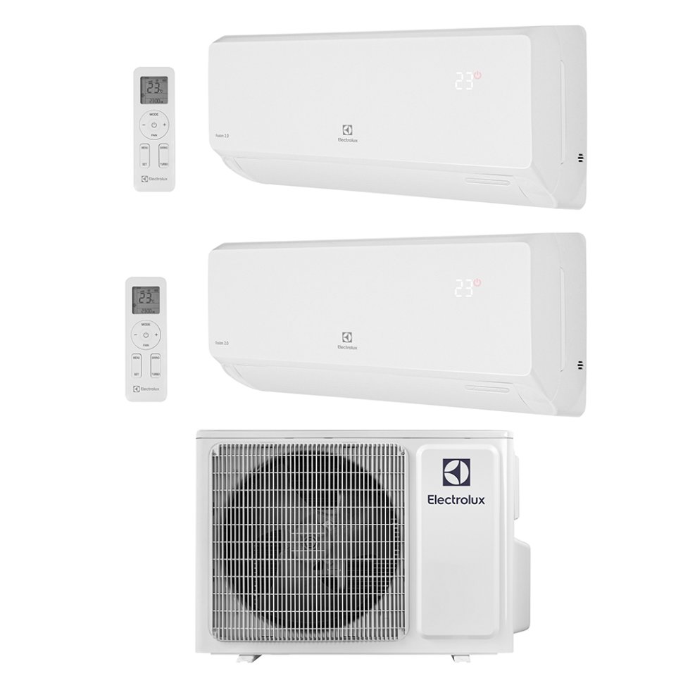 Мульти сплит-система на 2 комнаты 20+20 м2 Electrolux EACS/I-07+07 НMB/FMI-14-2/N8_ERP — фото 7