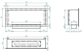 Биокамин Zefire Flagman 700