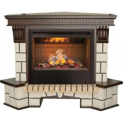 Каминокомплект RealFlame Stone Corner new 26/HL AO (DN) с очагом 3D Helios 26 Каминокомплект RealFlame Stone Corner new 26/HL AO (DN) с очагом 3D Helios 26