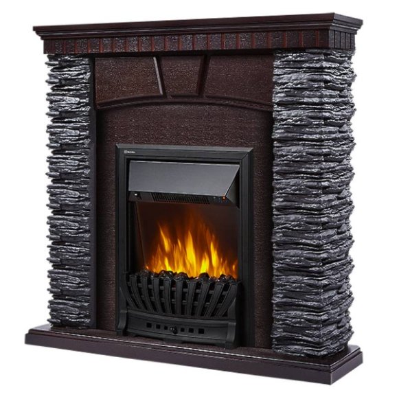 Изображение товара Электрокамин Firelight Porto Classic с очагом Electrolux EFP/P-1020LS, камень черный