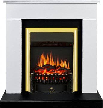 Каминокомплект Royal Flame Bergen c очагом Fobos FX Brass черно-белый