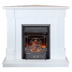 Каминокомплект RealFlame Andrea Corner с очагом Majestic Lux Black S