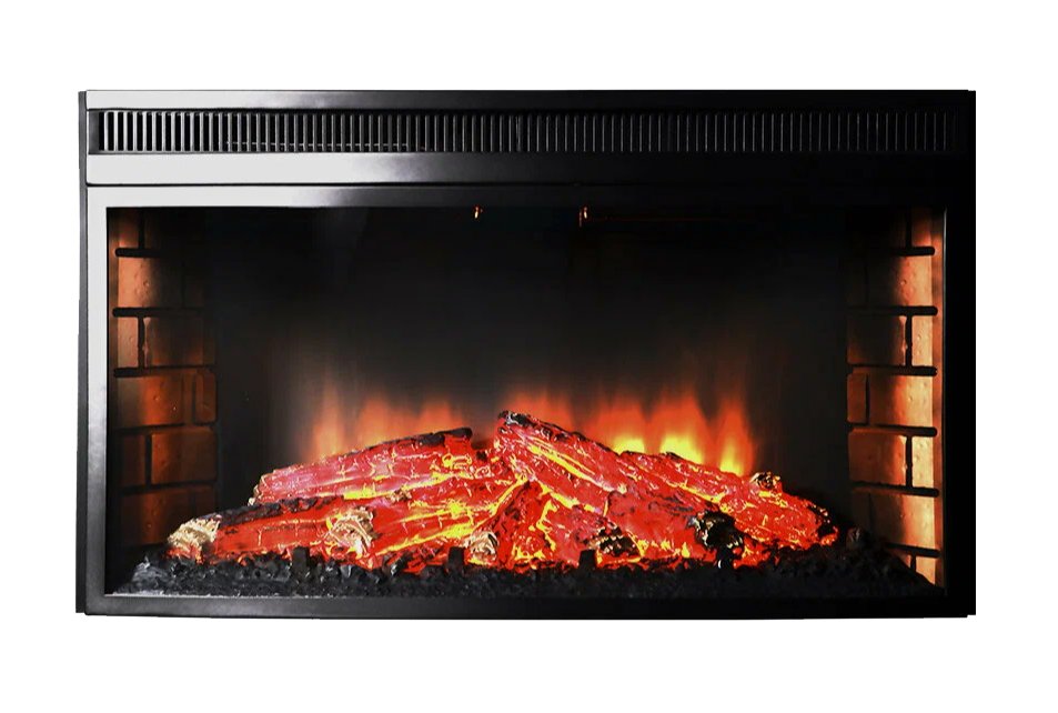 Каминокомплект Interflame Лонг с очагом Panoramic 33W LED FX махагон — фото 2