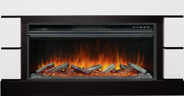 Каминокомплект Royal Flame Modern 42 (Разборный) с очагом Vision 42 LOG LED белый с черным — фото 1