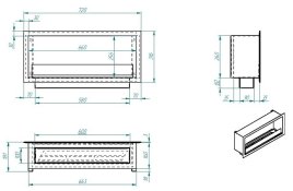 Биокамин Zefire Flagman 700 Long