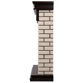 Каминокомплект Firelight Bricks 25U (угловой) с очагом Electrolux EFP/P-2520LS камень бежевый/шпон темный дуб
