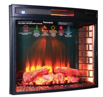 Каминокомплект Interflame Экстер средний дуб с очагом Panoramic 06 33 LED FX QZ