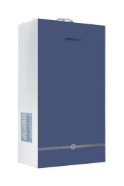 Настенный газовый котел MIZUDO MAESTRO GEM M24Т c шиной OpenTherm стеклянная панель голубая