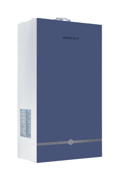 Изображение товара Газовый настенный котел Mizudo MAESTRO GEM M24Т с OpenTherm голубая панель