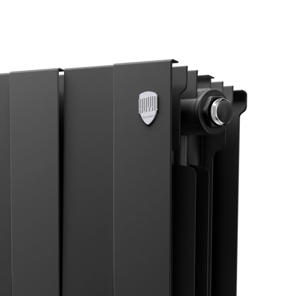 Биметаллический радиатор отопления Royal Thermo PianoForte 200 Черный 14 секций — фото 5