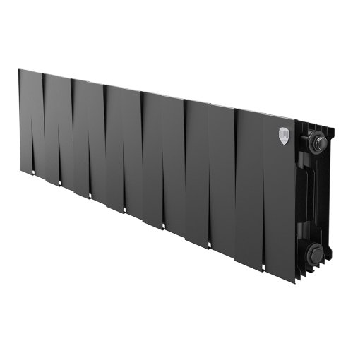 Биметаллический радиатор отопления Royal Thermo PianoForte 200 Черный 14 секций — фото 1