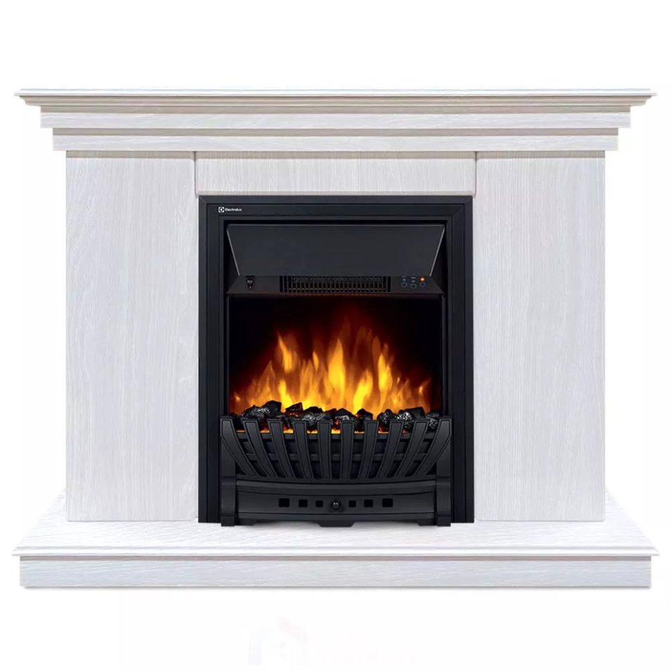 Каминокомплект Хорошие Камины Марс с очагом Electrolux Classic EFP/P-1020LS белое дерево