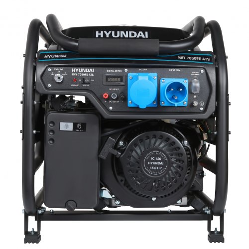 Бензиновый электрогенератор Hyundai HHY 7050FE ATS — фото 1