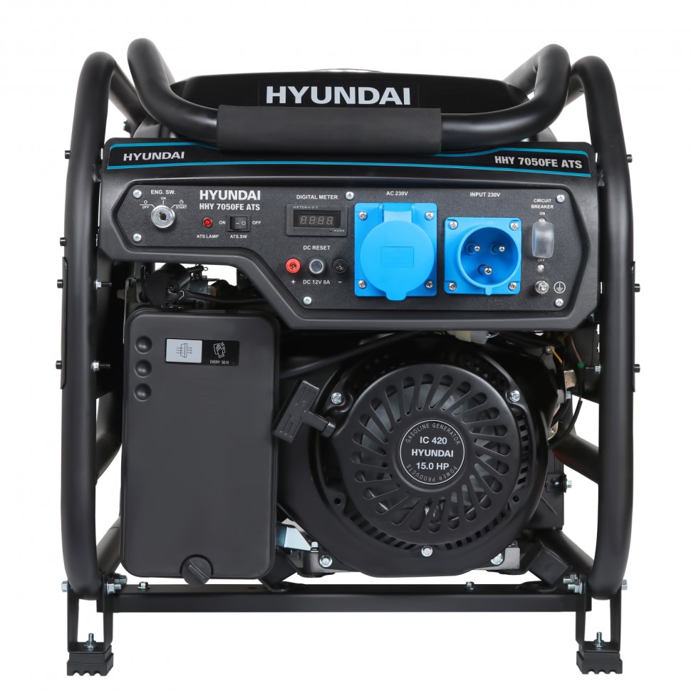 Бензиновый электрогенератор Hyundai HHY 7050FE ATS — фото 1
