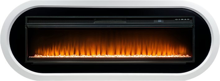 Каминокомплект Royal Flame Ellipse с очагом Vision 60 LED белый с черным — фото 1