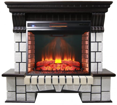 Каминокомплект Interflame Экстер венге с очагом Panoramic 06 33 LED FX QZ — фото 1