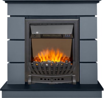 Каминокомплект Royal Flame Modern (Разборный) с очагом Aspen Black серый графит (глубина 319 мм)