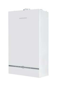 Настенный газовый котел MIZUDO MAESTRO GEM M24Т c шиной OpenTherm стеклянная панель белая