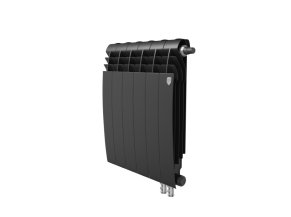 Биметаллический радиатор отопления Royal Thermo BiLiner 500 VR 6 секций Noir Sable
