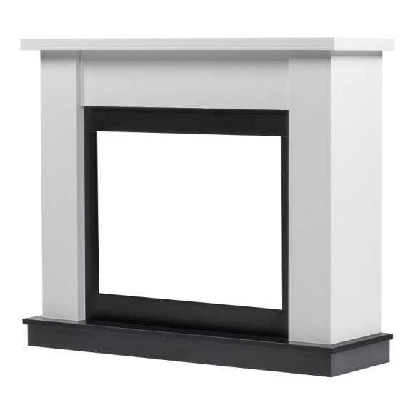 Изображение товара Портал Firelight Canto 25 белый для электрокамина с деревянным дизайном