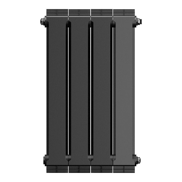 Изображение товара Биметаллический радиатор отопления Royal Thermo PianoForte 500 черный 4 секции