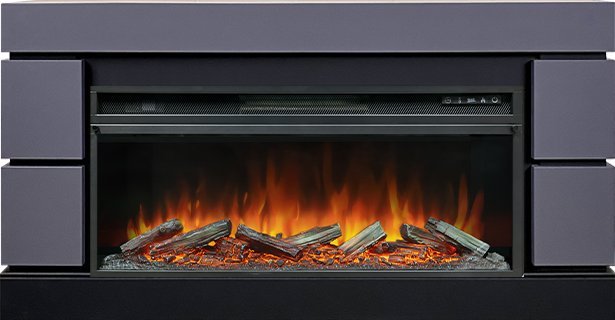 Каминокомплект Royal Flame Modern 42 (Разборный) с очагом Vision 42 LOG LED серый графит — фото 1