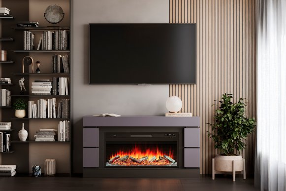 Каминокомплект Royal Flame Modern 42 (Разборный) с очагом Vision 42 LOG LED серый графит