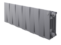 Биметаллический радиатор отопления Royal Thermo PianoForte 200 12 секций Silver Satin