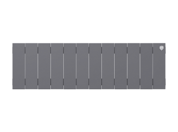 Биметаллический радиатор отопления Royal Thermo PianoForte 200 12 секций Silver Satin