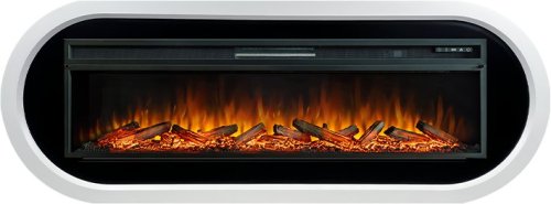 Каминокомплект Royal Flame Ellipse с очагом Vision 60 LOG LED белый с черным — фото 1