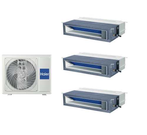 Мульти сплит-система на 3 комнаты 35+35+35 м2 Haier 3х AD35S2SM9FA/1U105S2SS1FB Maxi Split — фото 1