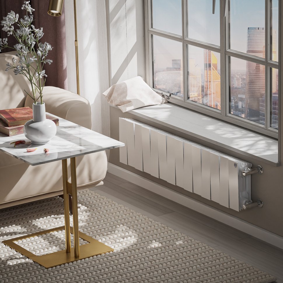 Биметаллический радиатор отопления Royal Thermo PianoForte 200 Белый 14 секций — фото 6