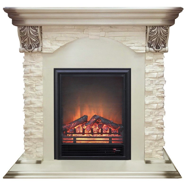 Каминокомплект RealFlame Dublin LUX STD/EUG WT с очагом Eugene Каминокомплект RealFlame Dublin LUX STD/EUG WT с очагом Eugene