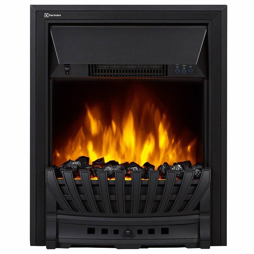 Каминокомплект Firelight Bricks Wood Classic с очагом Electrolux EFP/P-1020LS камень коричневый/шпон темный дуб — фото 2
